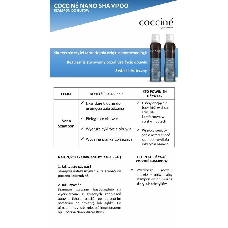 COCCINE nano szampon do skór i tekstyliów