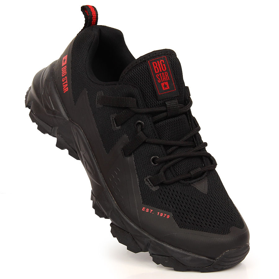 Buty trekkingowe siatkowe czarne Big Star KK274211