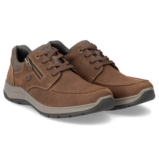 Skorzane po buty m skie casual br zowe Rieker 03601 22 ButyRaj.pl