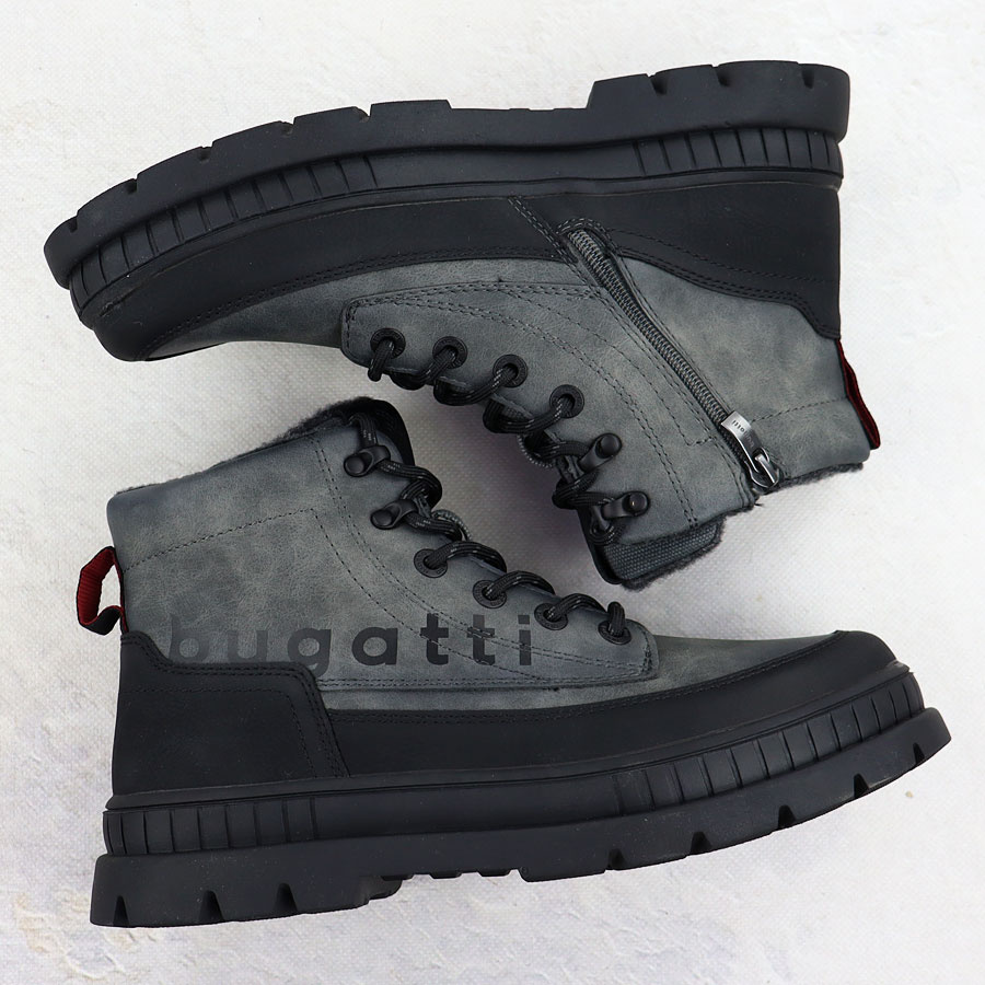 Trapery męskie za kostkę szare Bugatti 321-AGA32-5000