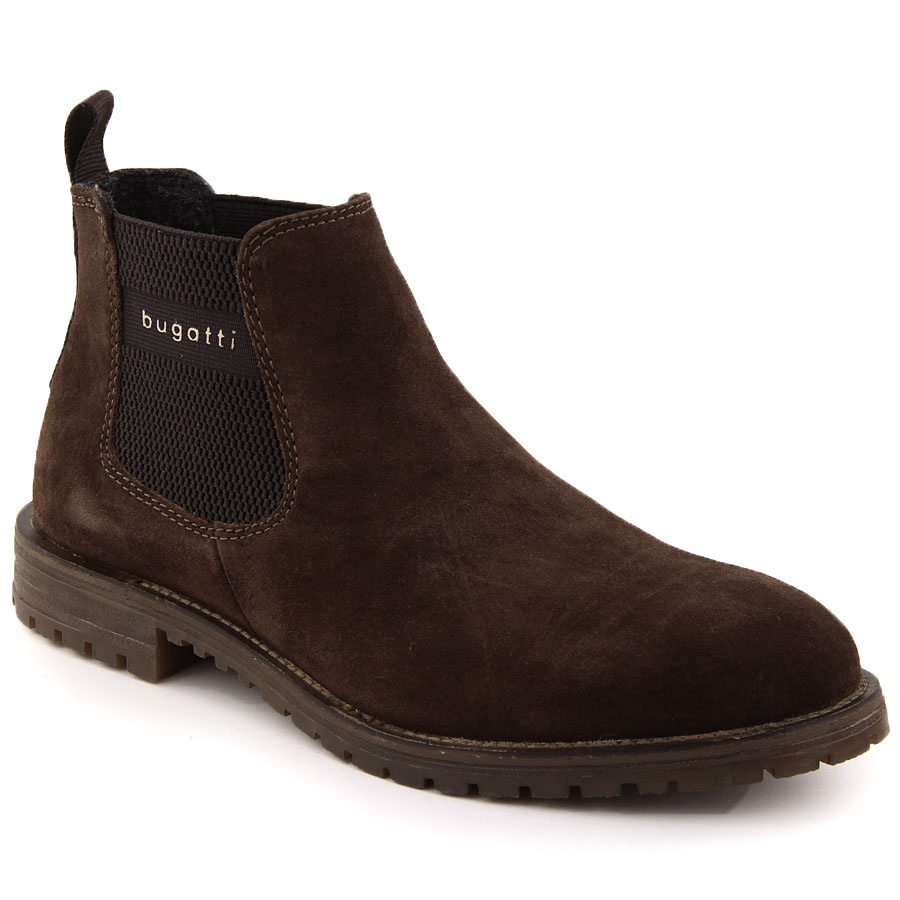 Skórzane sztyblety męskie ocieplane brązowe Bugatti 311-AOB31-1400